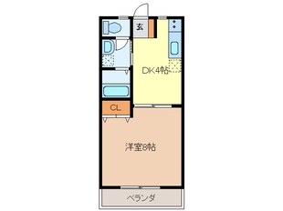 コーポ新町Ⅱの物件間取画像